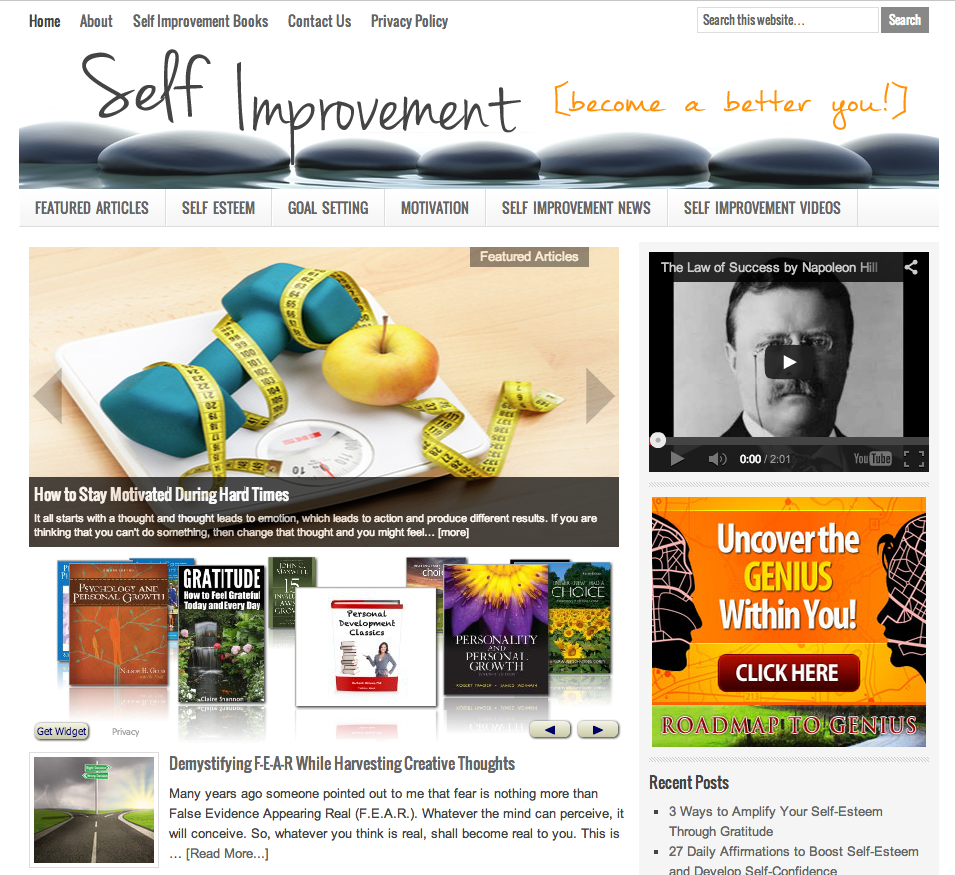 Self Improvement Website