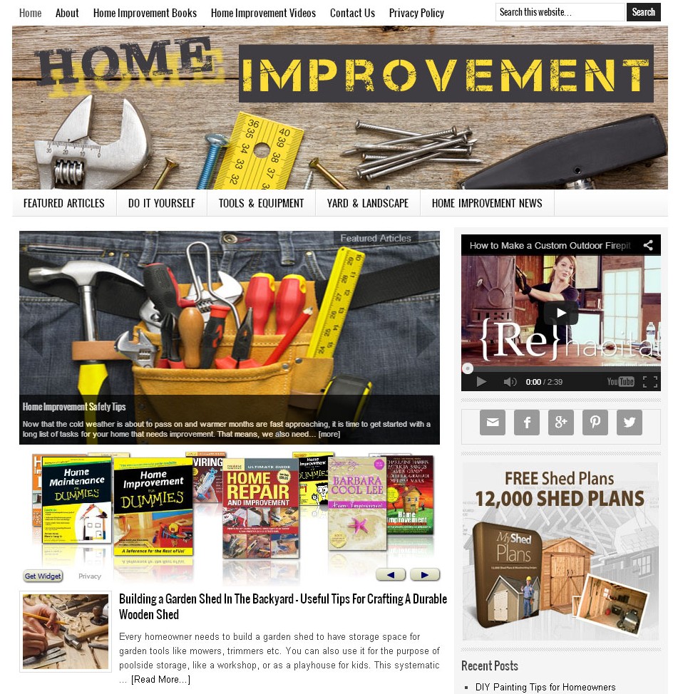 Home Improvement Website