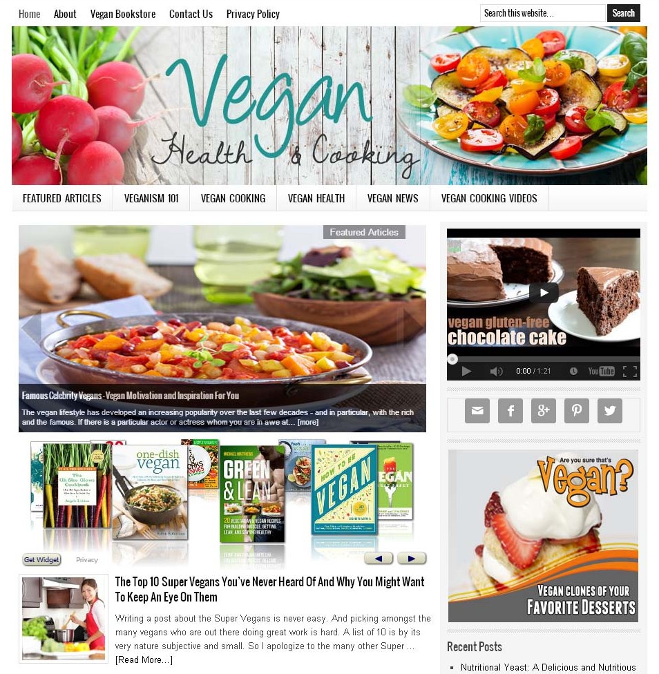 Vegan Cooking Website