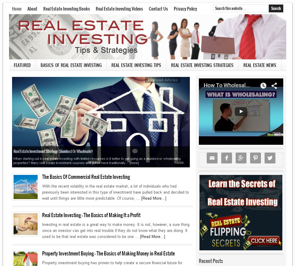 Real Estate Investing Website Amaraq Websites