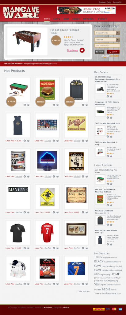 Man Cave Ware Home Page