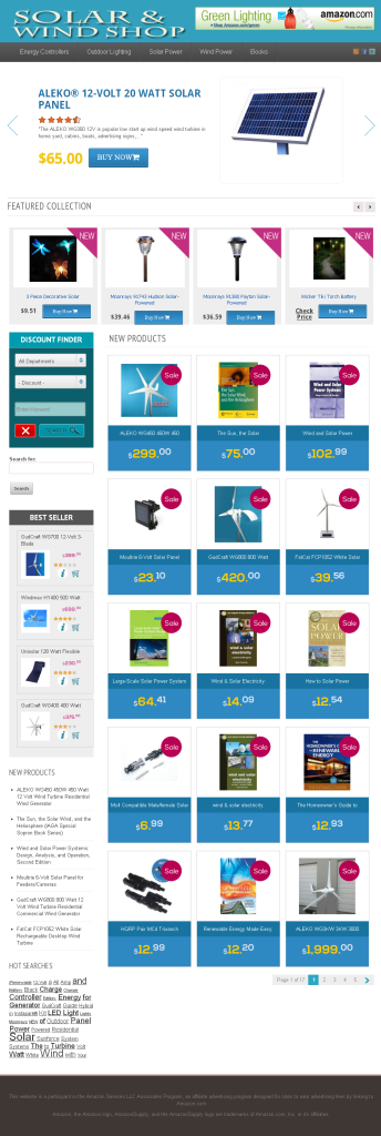 Solar & Wind Shop Home Page