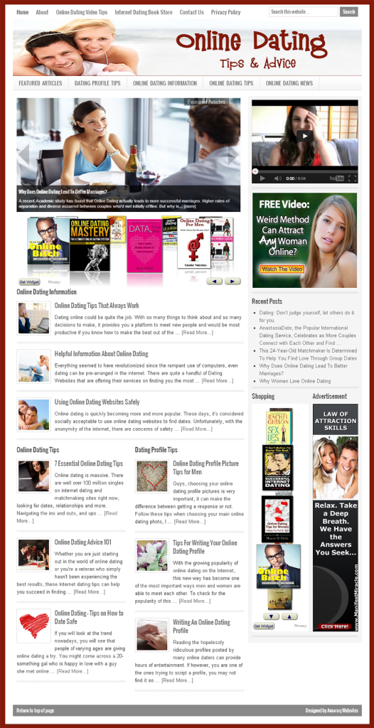 Web Dating Tips Home Page