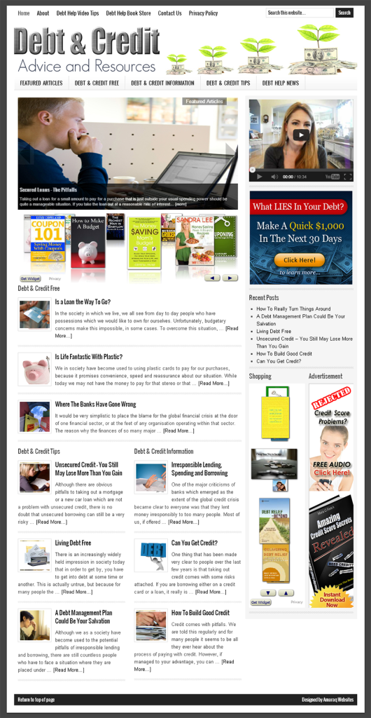 Debt Relief Blog Home Page