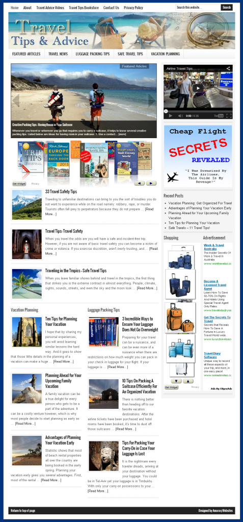 Travel Tips Home Page