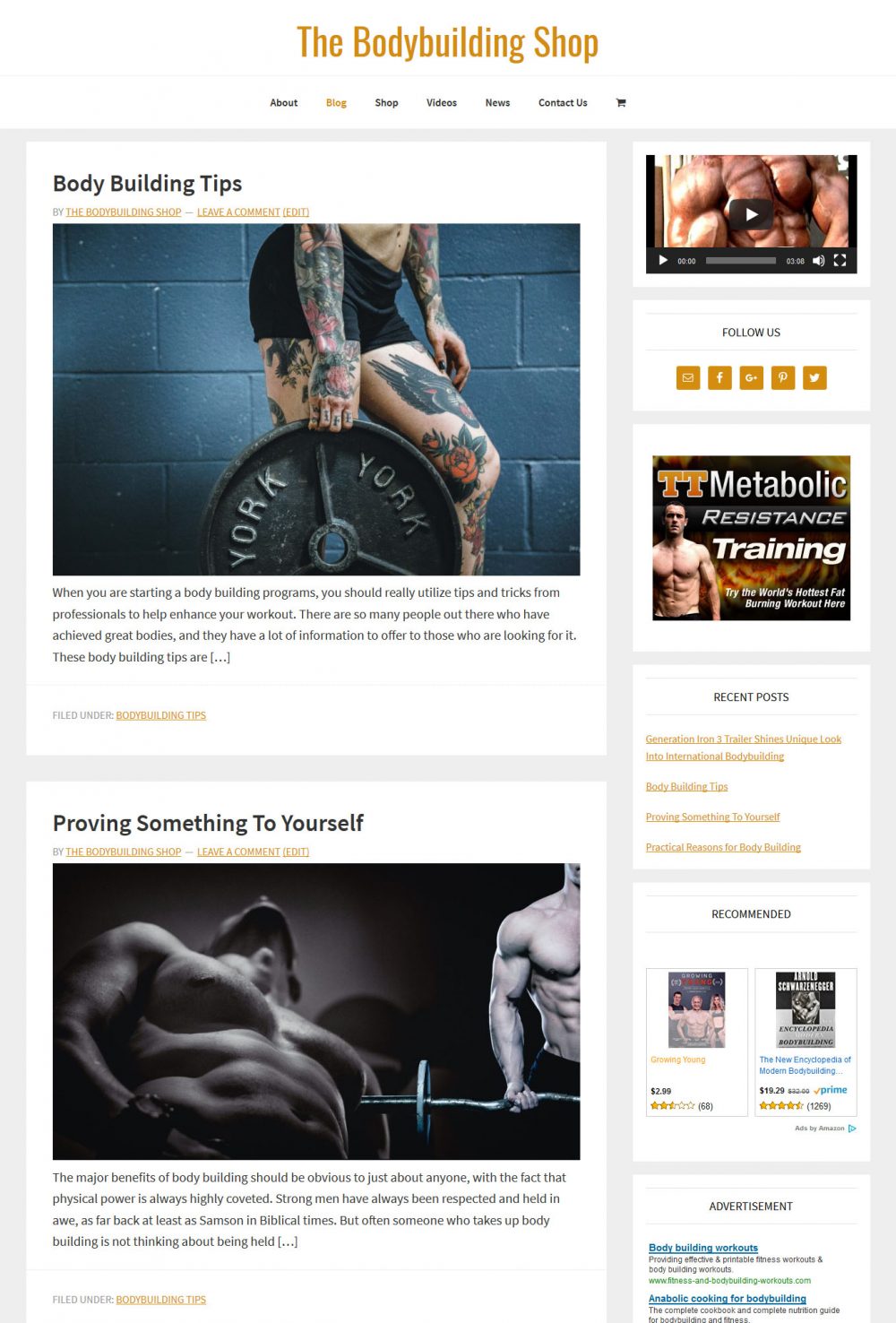 Bodybuilding Website - Image 2