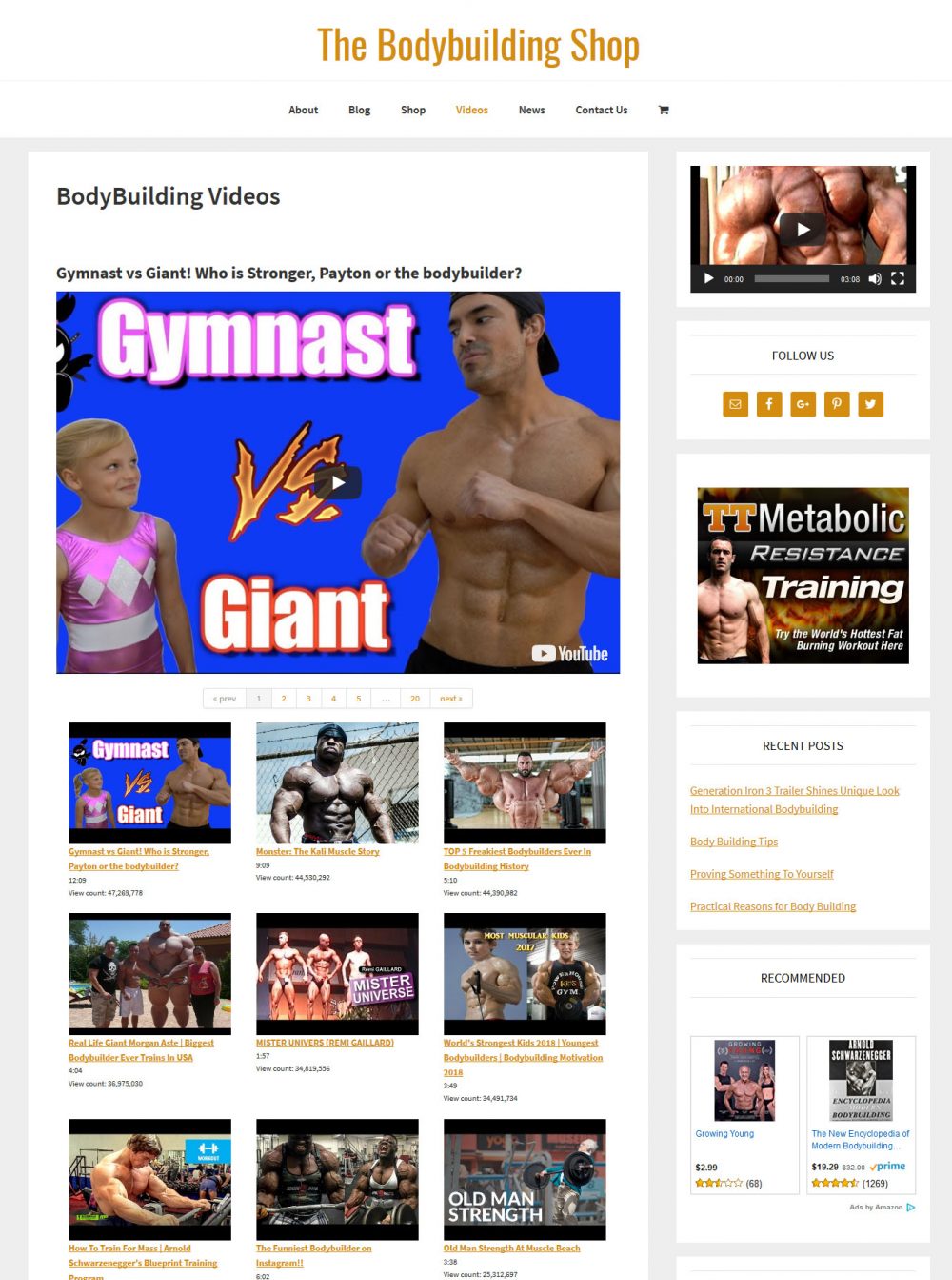 Bodybuilding Website - Image 3