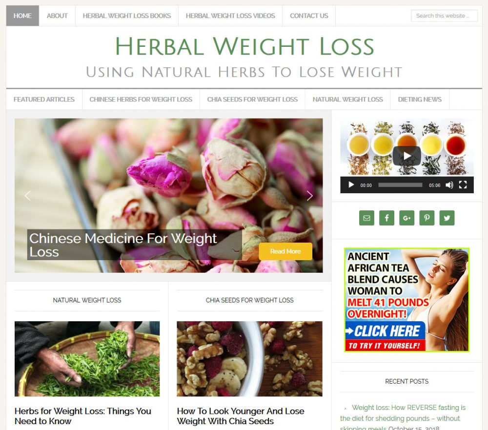 Herbal Weight Loss Website