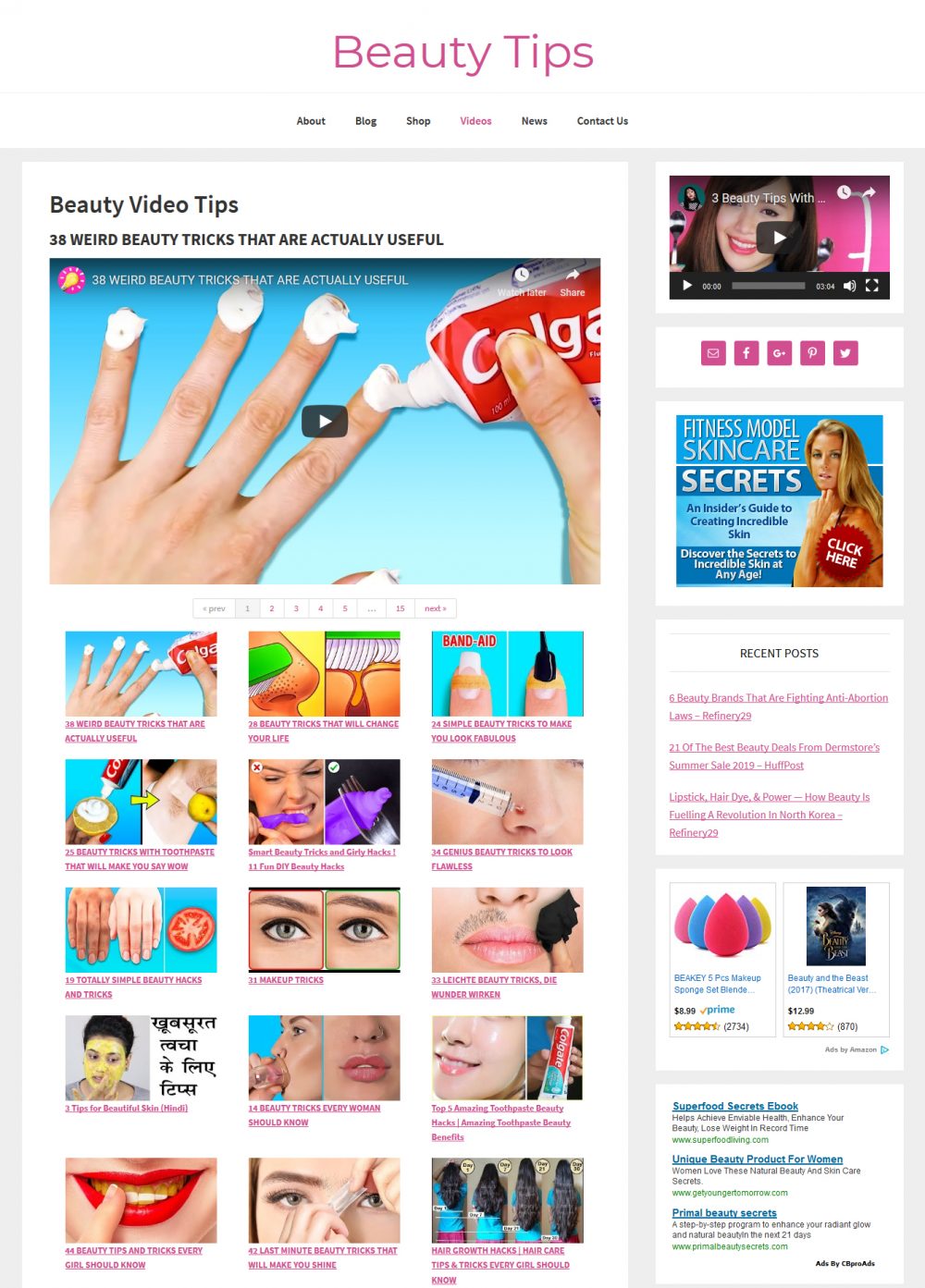 Beauty Tips Website - Image 5