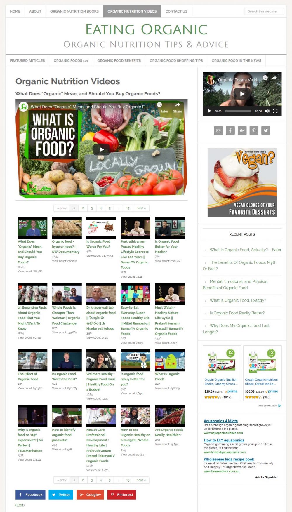 Organic Food Website - Image 3