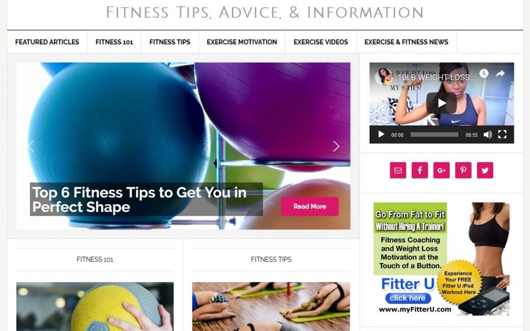 Exercise and Fitness Website