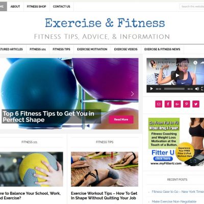 Exercise and Fitness Website