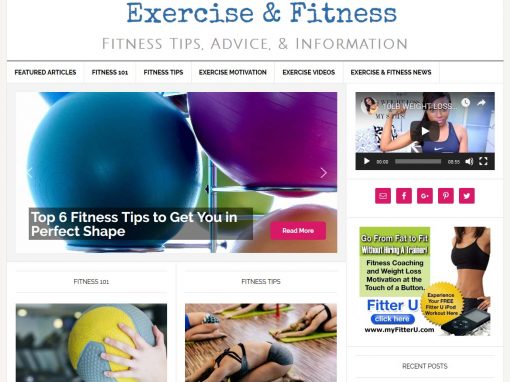 Exercise and Fitness Website