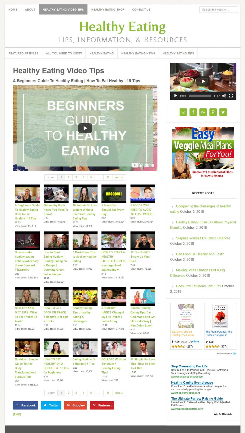 Healthy Eating Website - Image 3