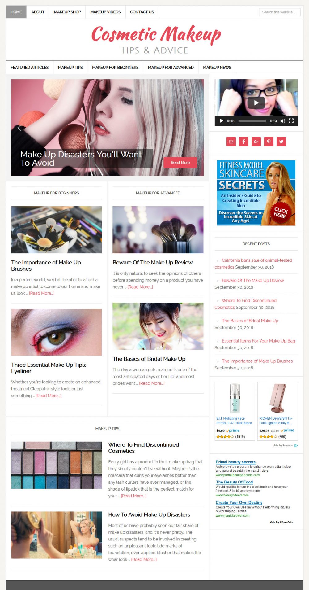 Cosmetic Makeup Website - Image 2