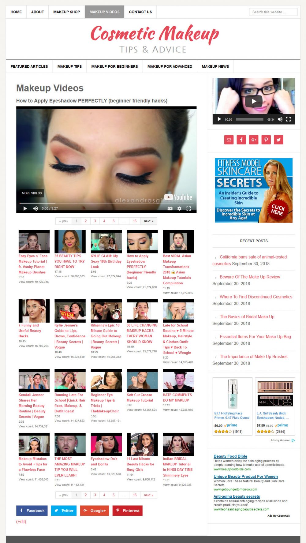 Cosmetic Makeup Website - Image 3