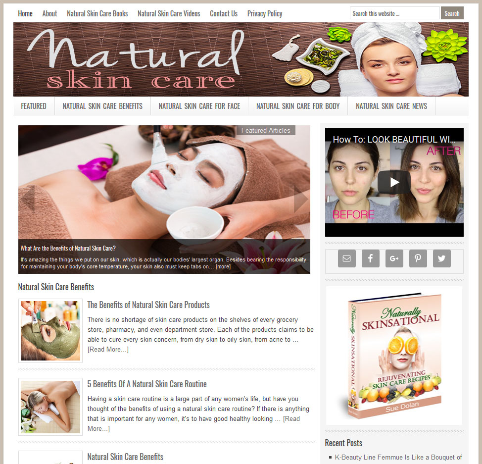 Natural Skin Care Website Amaraq Websites