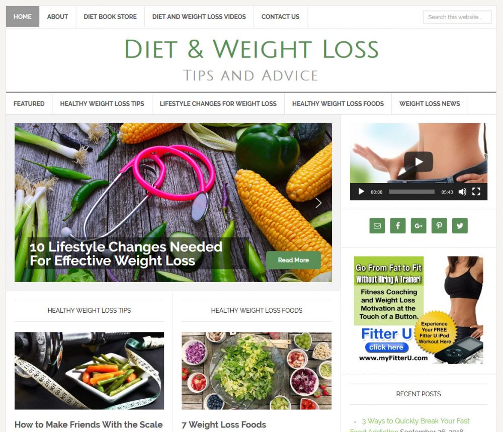 Diet and Weight Loss Website