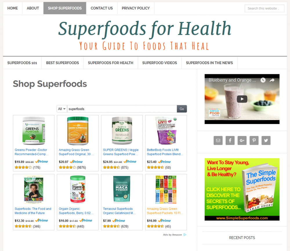 Superfoods Website - Image 3