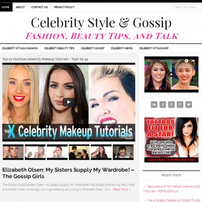 Celebrity Style & Gossip Website