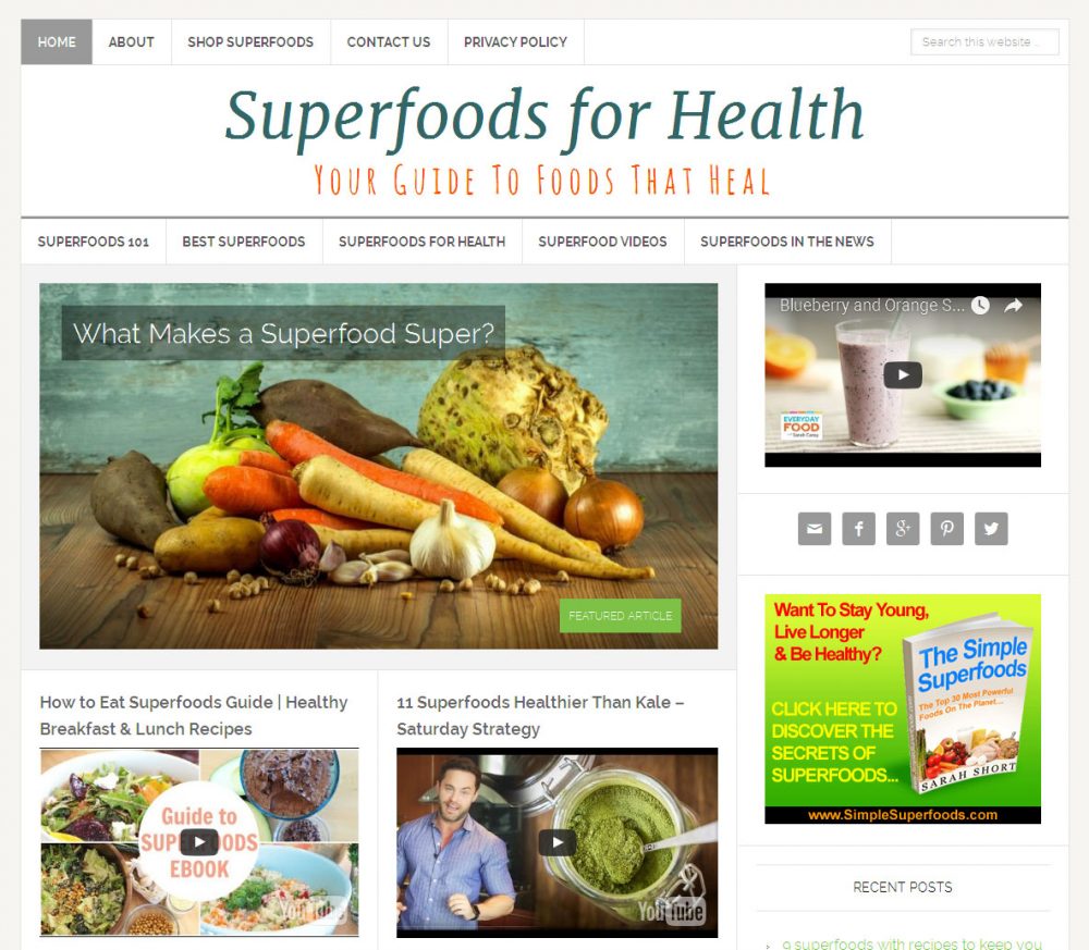 Superfoods Website