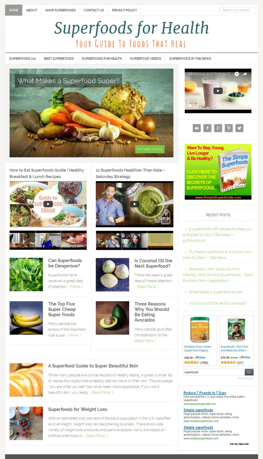 Superfoods Website - Image 2