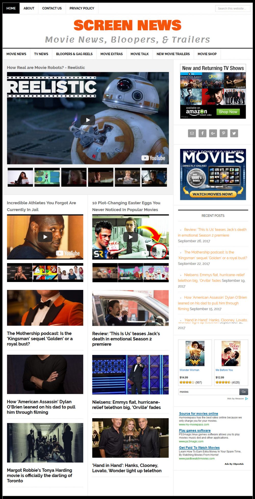 Movie & TV News Website - Image 4