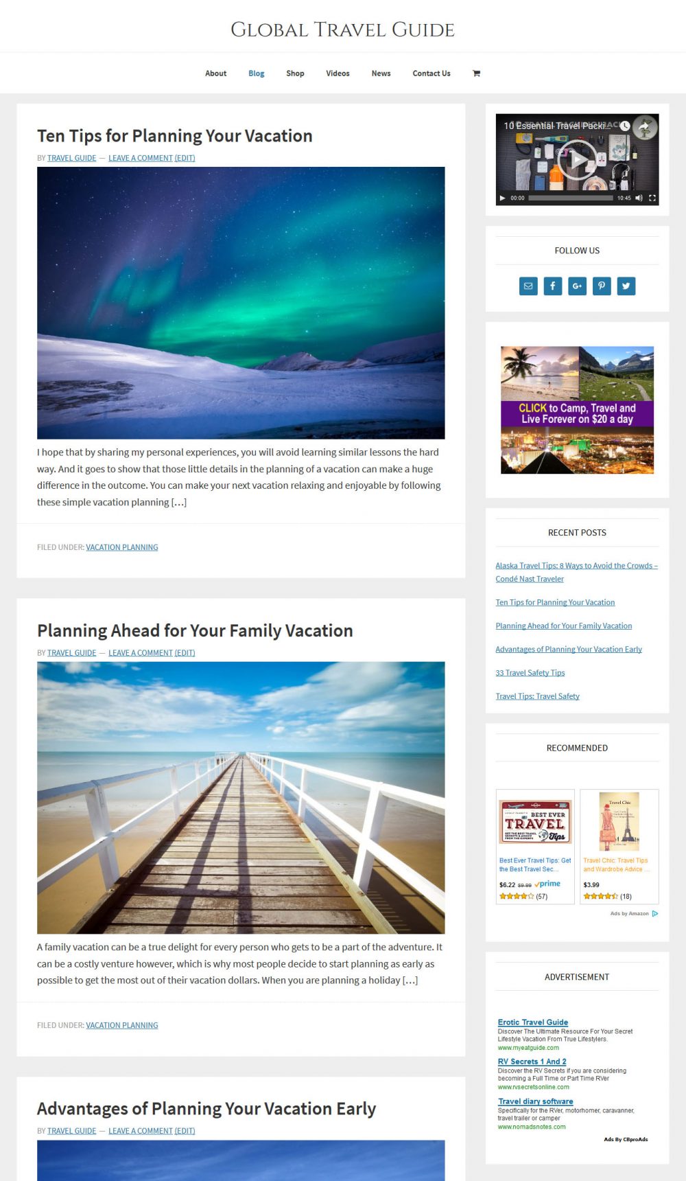 Travel Affiliate Website & Store - Image 4