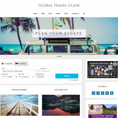 Travel Affiliate Website & Store