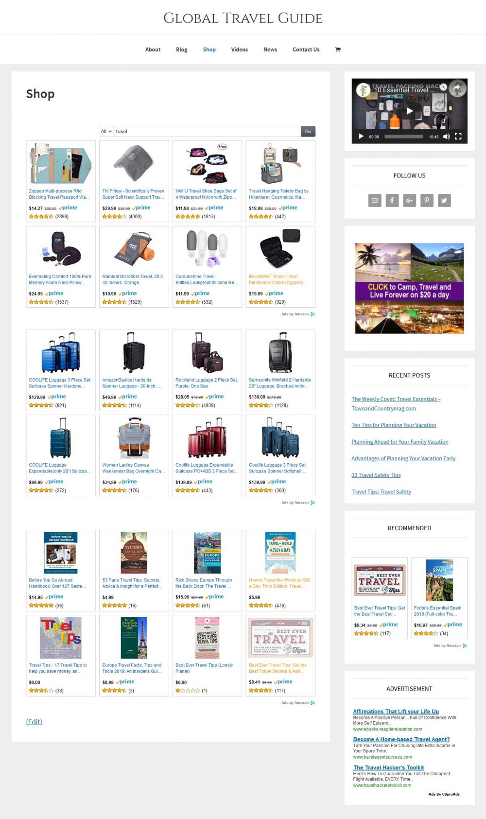 Travel Affiliate Website & Store - Image 5
