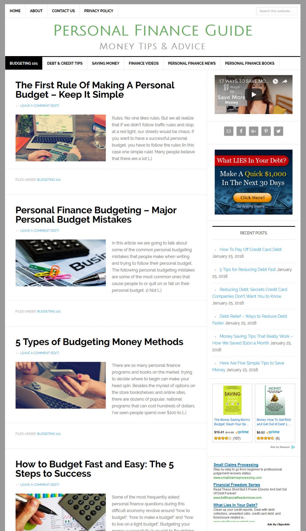 Personal Finance Website - Image 3