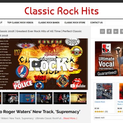 Classic Rock Videos Website