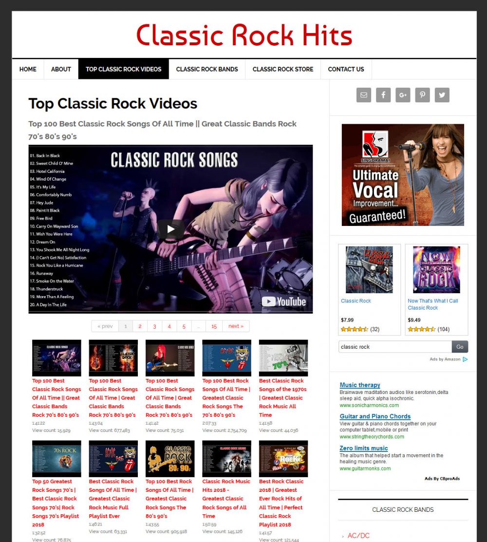 Classic Rock Videos Website - Image 4