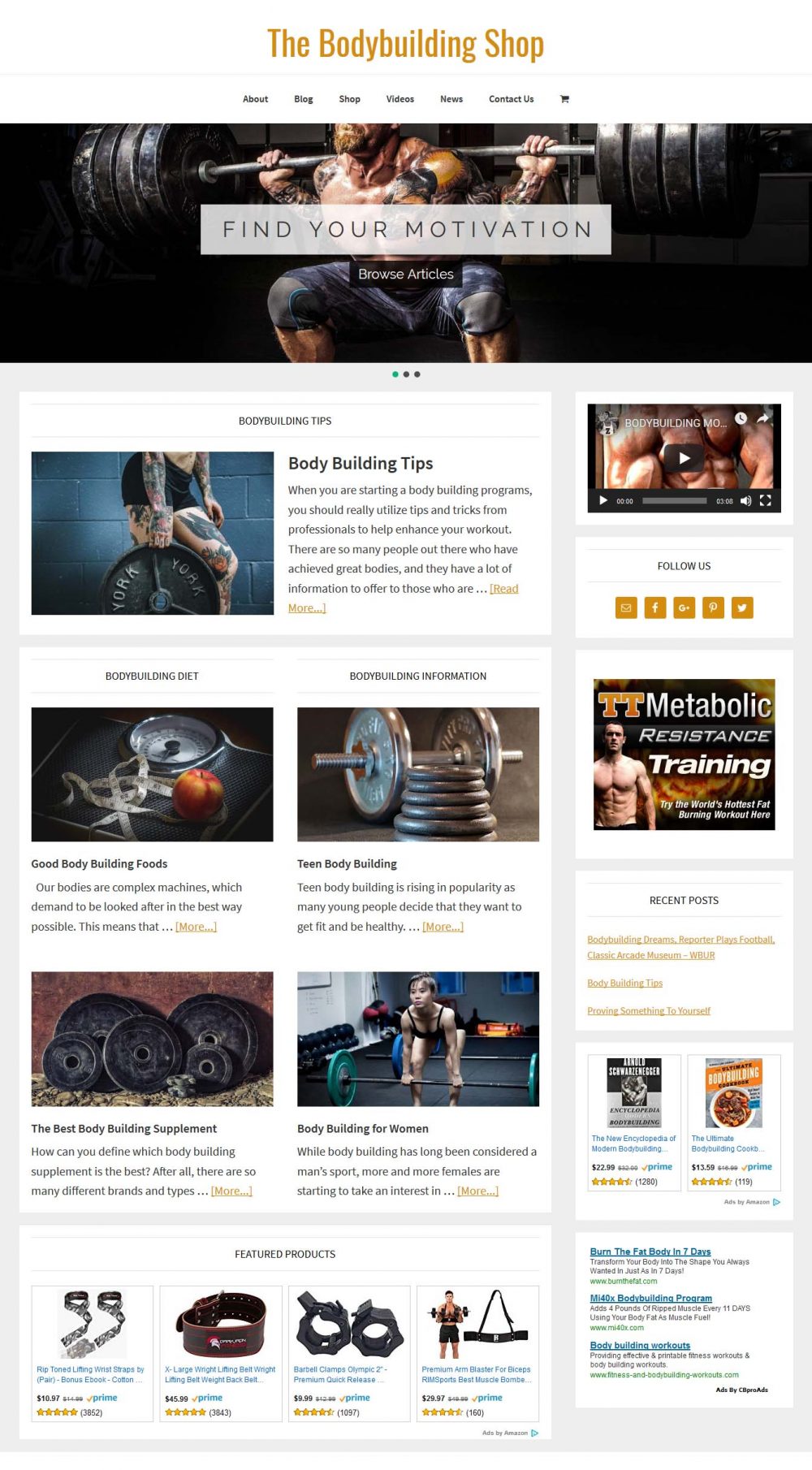 Bodybuilding Website - Image 4
