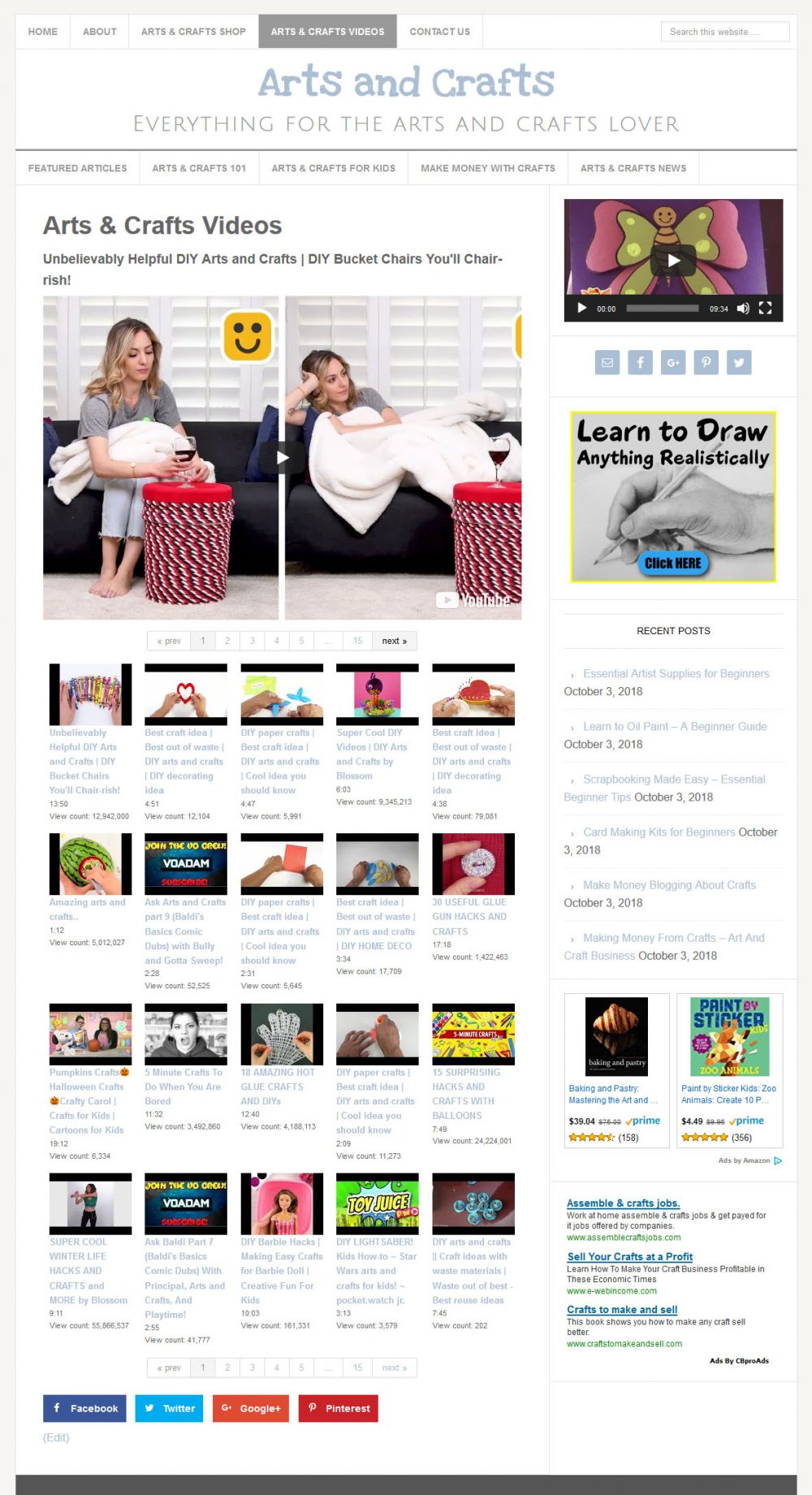 Arts and Crafts Website - Image 3