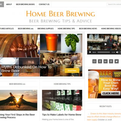 Home Beer Brewing Website