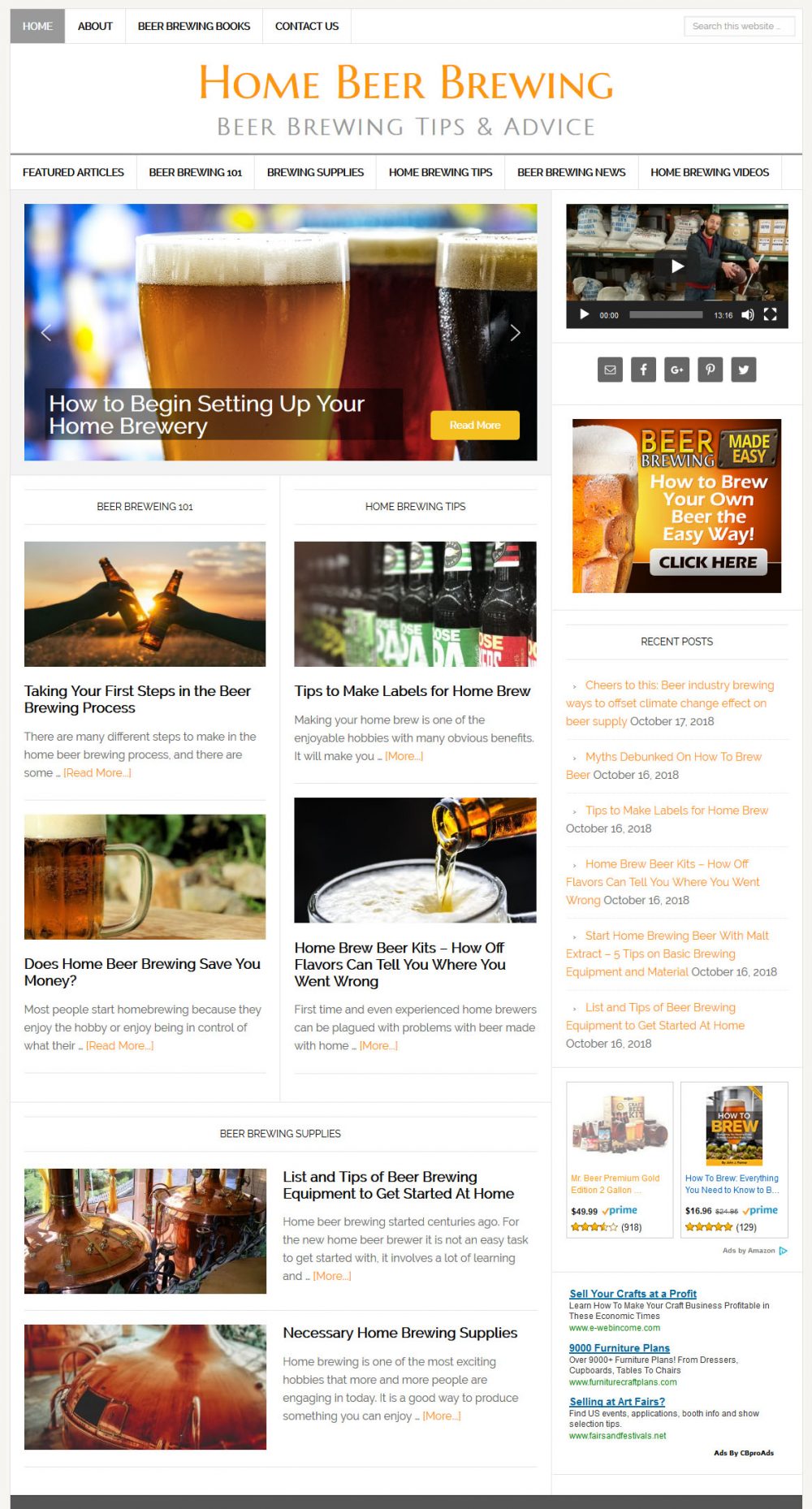 Home Beer Brewing Website - Image 2