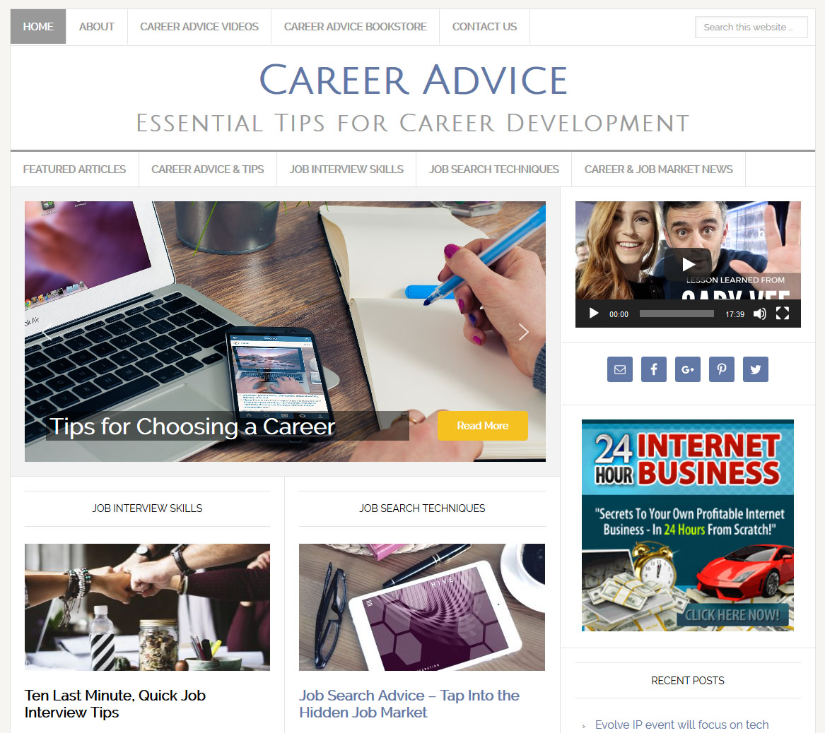 Career Advice Website | Amaraq Websites