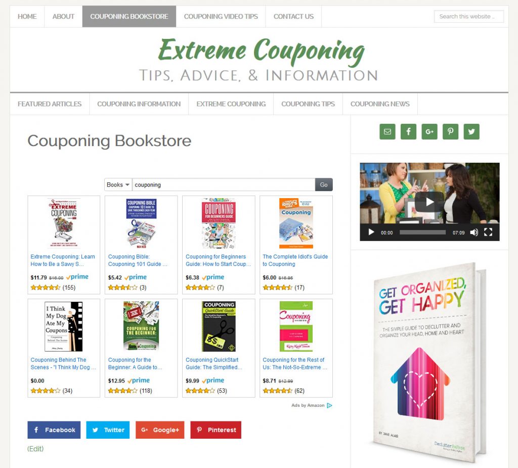 Extreme Couponing site Amaraq sites