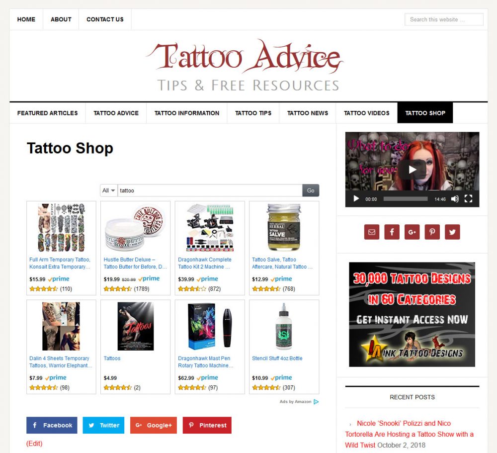 Tattoo Tips Website - Image 4