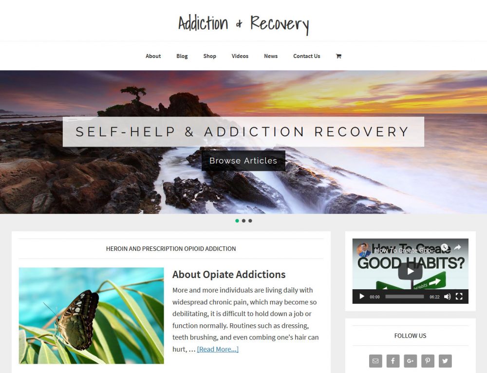 Addiction and Recovery Website