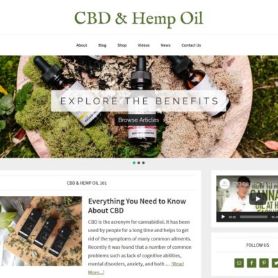 CBD & Hemp Oil Website