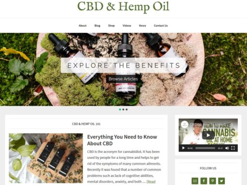 CBD & Hemp Oil Website