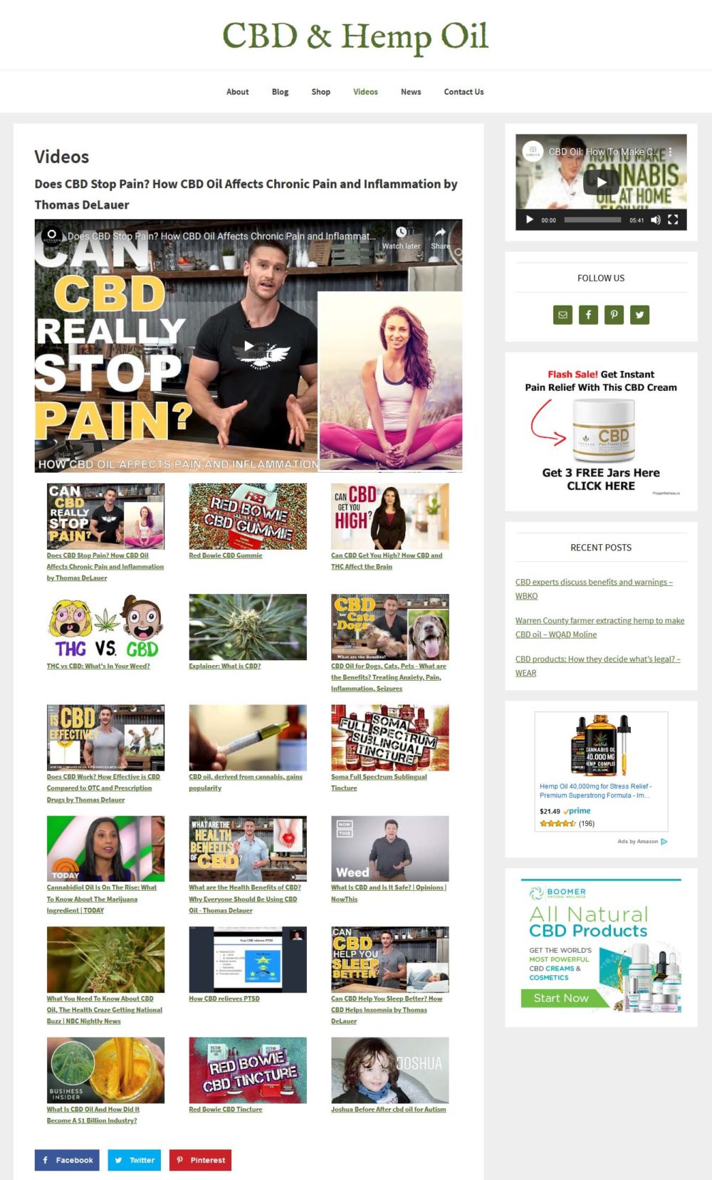 CBD & Hemp Oil Website - Image 3