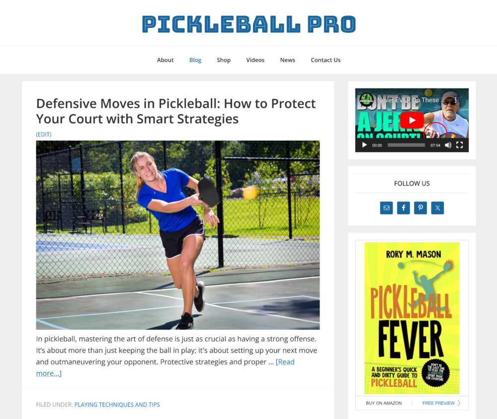 Pickleball-Pro-Website-Blog-Page